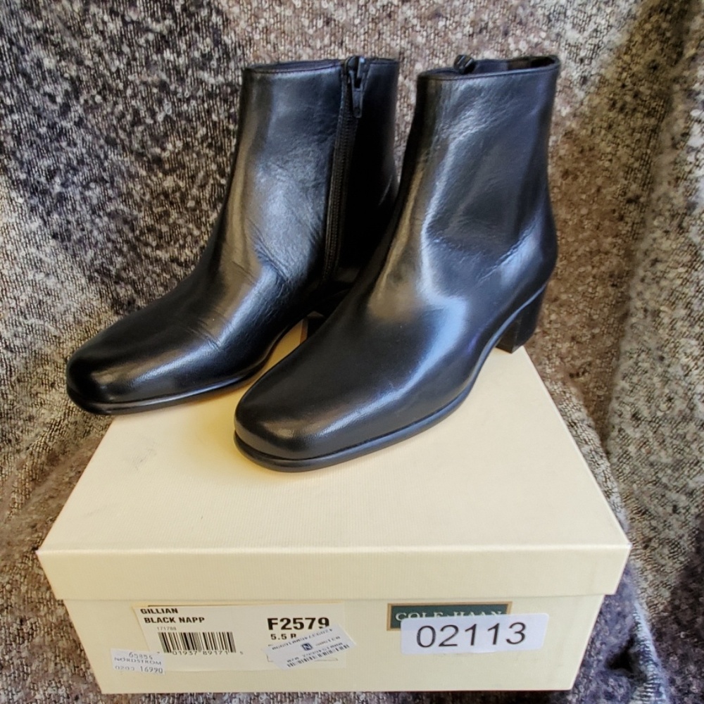 Cole Haan ankle boots with zipper